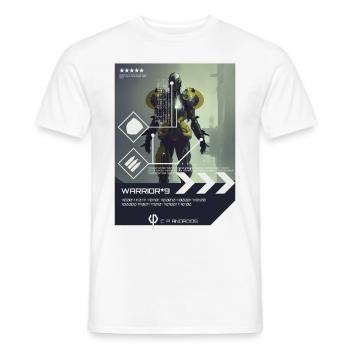 WARRIOR*9 - Android - Männer T-Shirt - Weiß - Vorne - AI Model Male 178 dark (178cm)