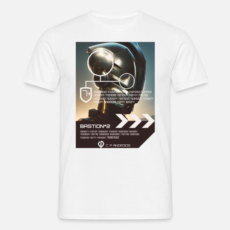 BASTION*2 - Android - Männer T-Shirt - Weiß