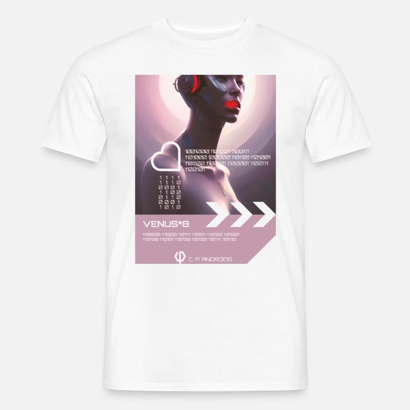 VENUS*8 - Android - Männer T-Shirt - Weiß