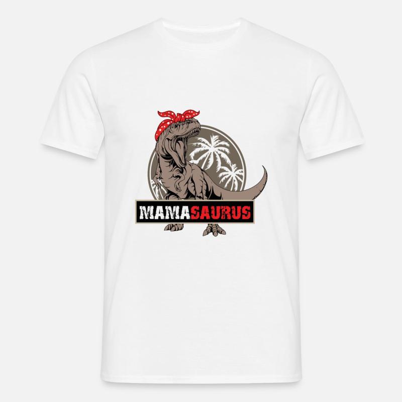 Mamasaurus Rex Dinosaurier Mutter - Männer T-Shirt - Weiß