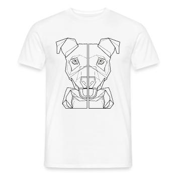 dog shirt dachshund dog lover friend gift - Men's T-Shirt - white - Front - AI Model Male 178 dark (178cm)