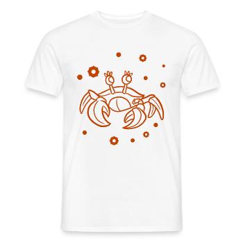 Krebs - Männer T-Shirt - Weiß - Vorne - AI Model Male 178 dark (178cm)