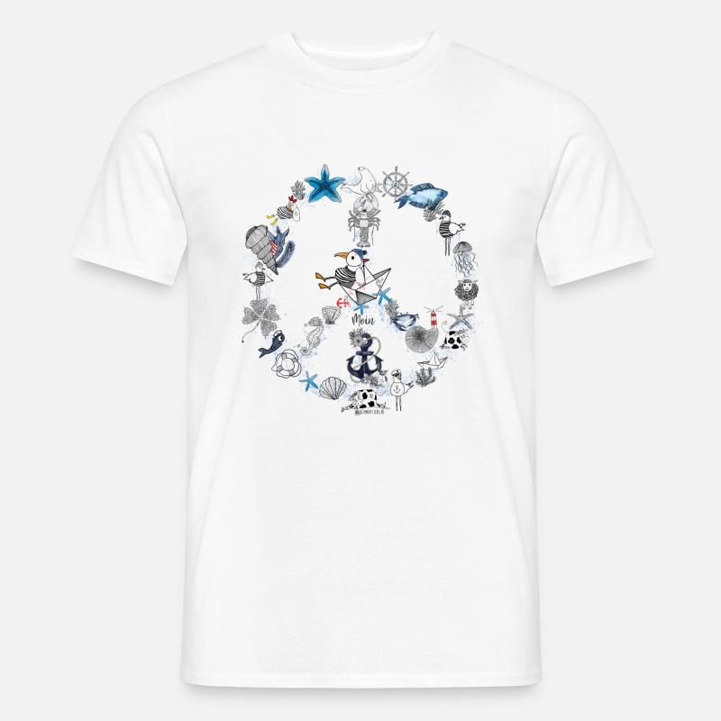 Peace - Männer T-Shirt - Weiß