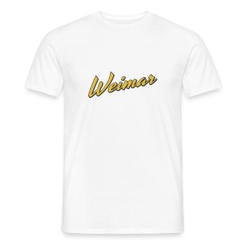 Weimar - Männer T-Shirt - Weiß - Vorne - AI Model Male 178 dark (178cm)