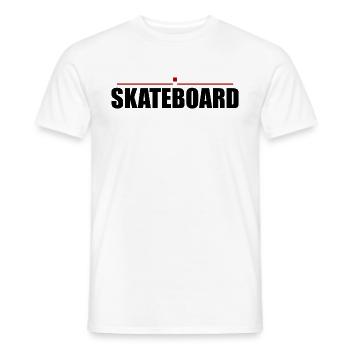 Skater Skateboarding Skateboard - Skateboarder - Männer T-Shirt - Weiß - Vorne - AI Model Male 178 dark (178cm)