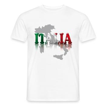 italia2 - T-shirt homme - blanc - Devant - AI Model Male 178 dark (178cm)