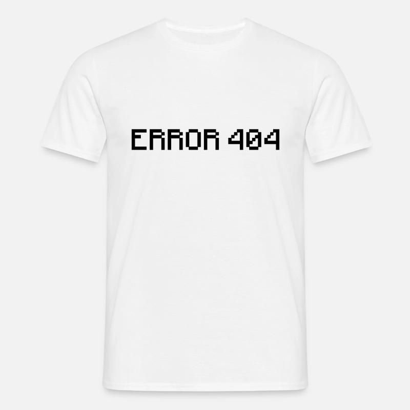Error 404 - Men's T-Shirt - white