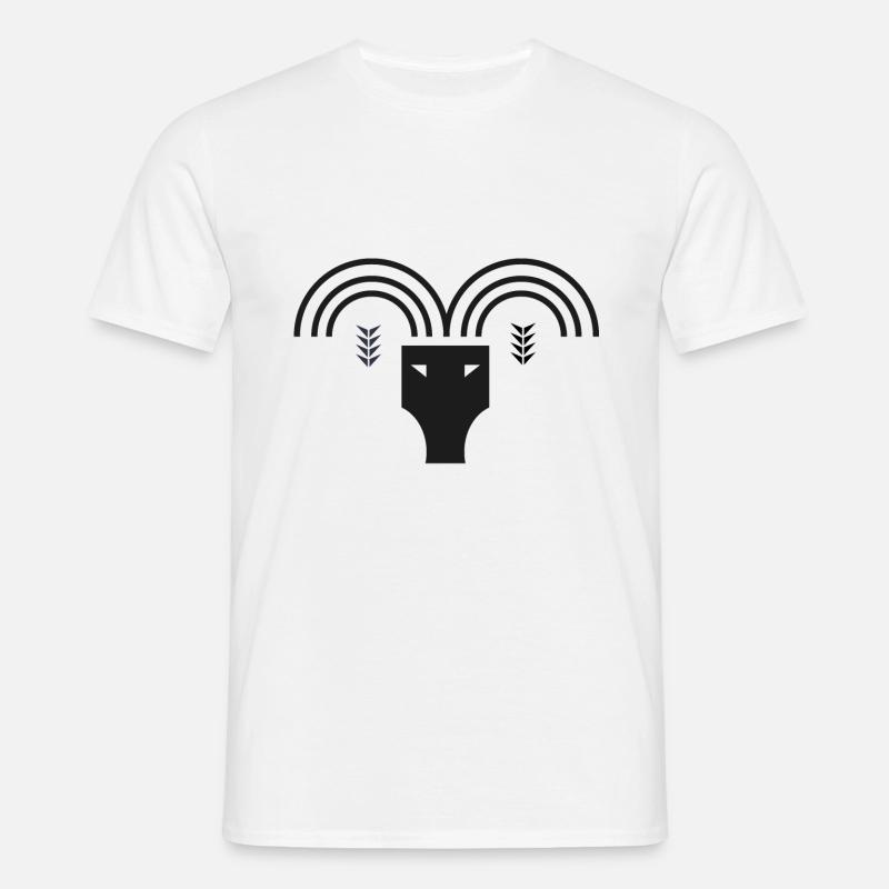 Sternzeichen Widder - Männer T-Shirt - Weiß
