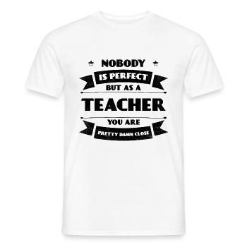 l'apprentissage des enseignants des élèves de l'école des enseignants parfait - T-shirt homme - blanc - Devant - AI Model Male 178 dark (178cm)