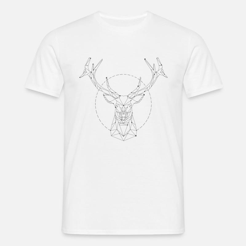 constellation Hirsch - T-shirt Homme - blanc