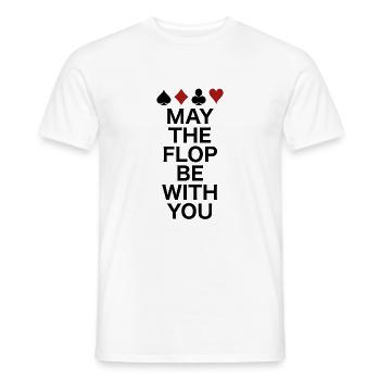 poker - T-shirt homme - blanc - Devant - AI Model Male 178 dark (178cm)