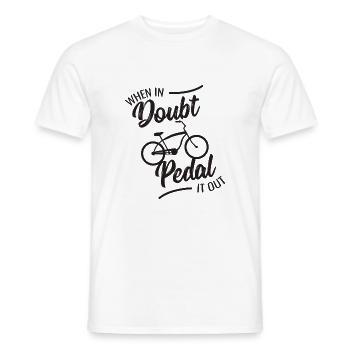 vélo aide toujours le vélo cadeau de sport - T-shirt homme - blanc - Devant - AI Model Male 178 dark (178cm)