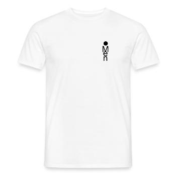 Shirts For Men - T-shirt homme - blanc - Devant - AI Model Male 178 dark (178cm)