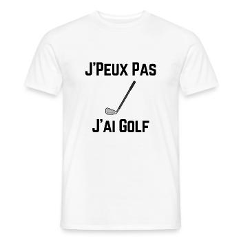 I can not have golf - Men's T-Shirt - white - Front - AI Model Male 178 dark (178cm)