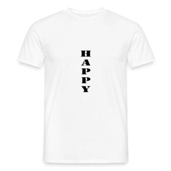 Happy Happy Merry - Men's T-Shirt - white - Front - AI Model Male 178 dark (178cm)
