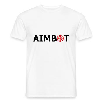 AIMBOT - Männer T-Shirt - Weiß - Vorne - AI Model Male 178 dark (178cm)