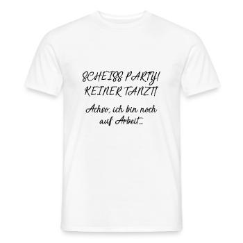 Arbeit - Männer T-Shirt - Weiß - Vorne - AI Model Male 178 dark (178cm)