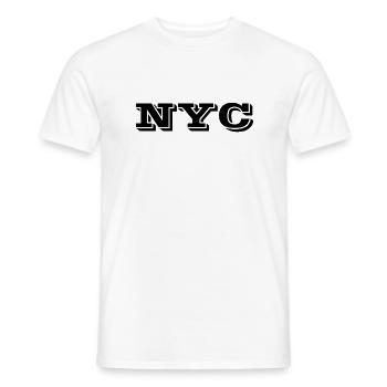 NYC - T-shirt homme - blanc - Devant - AI Model Male 178 dark (178cm)
