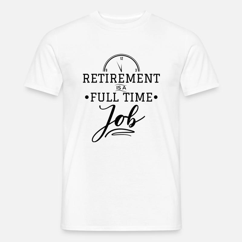 Rente - Männer T-Shirt - Weiß