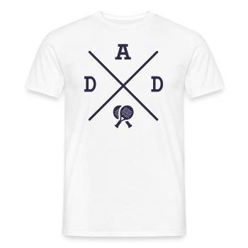 Padeltennis Vater Padelspieler Padel - Männer T-Shirt - Weiß - Vorne - AI Model Male 178 dark (178cm)