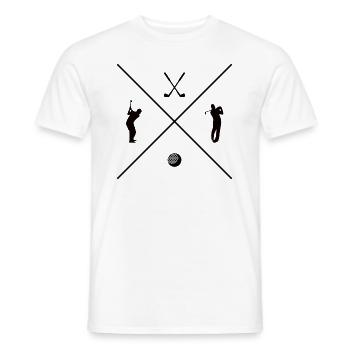 Golfspieler Golfer Golfschläger Golfen Golf - Männer T-Shirt - Weiß - Vorne - AI Model Male 178 dark (178cm)