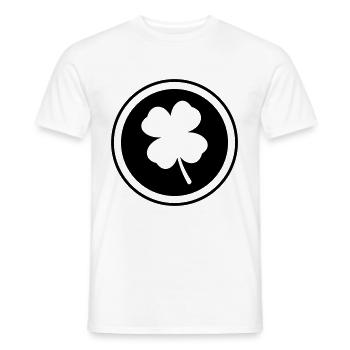 Cloverleaf Symbol - Men's T-Shirt - white - Front - AI Model Male 178 dark (178cm)