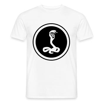 Snake Cobra - Men's T-Shirt - white - Front - AI Model Male 178 dark (178cm)