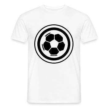 Fussball Symbol - Männer T-Shirt - Weiß - Vorne - AI Model Male 178 dark (178cm)
