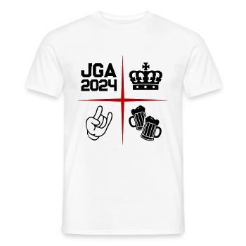 Enterrement de vie de garçon Enterrement de vie de garçon 2024 - T-shirt homme - blanc - Devant - AI Model Male 178 dark (178cm)