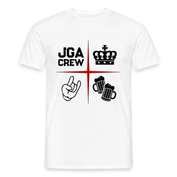 Bachelor Party Jga Crew Saying - Men's T-Shirt - white - Front - AI Model Male 178 dark (178cm)
