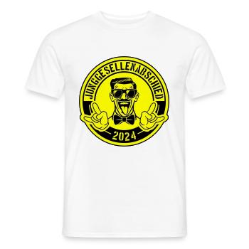 Enterrement de vie de garçon 2024 - T-shirt homme - blanc - Devant - AI Model Male 178 dark (178cm)