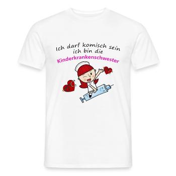 Kinderkrankenschwester - Männer T-Shirt - Weiß - Vorne - AI Model Male 178 dark (178cm)