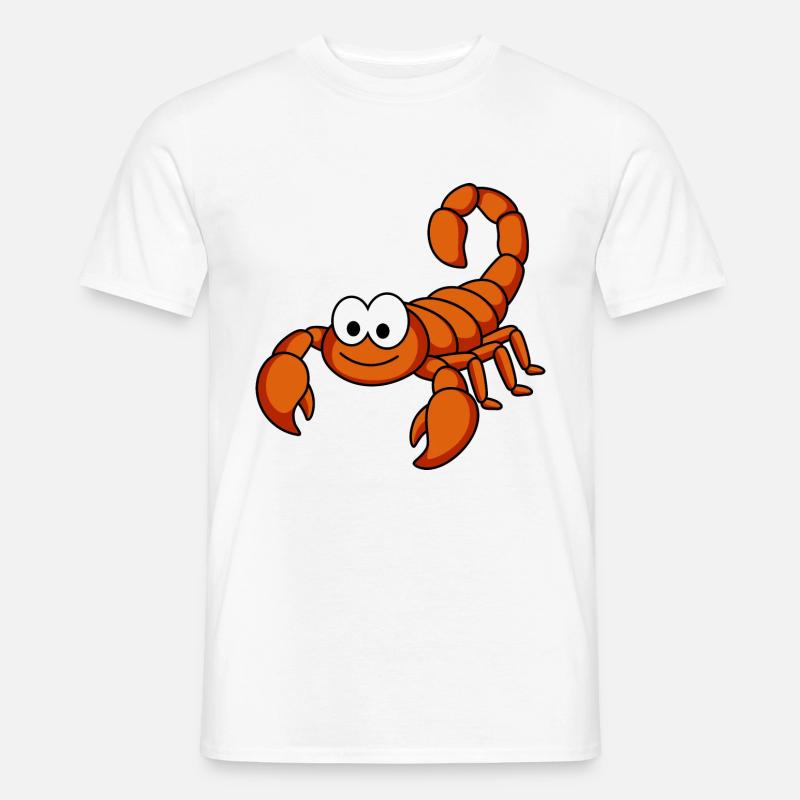 Skorpion Comic Tier - Männer T-Shirt - Weiß
