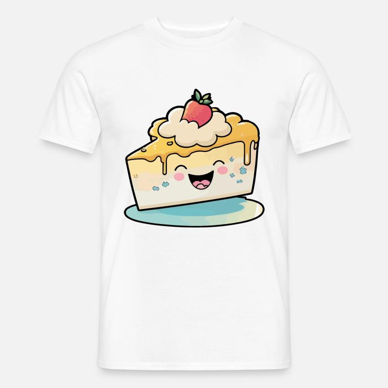Cheesecake Comic - Männer T-Shirt - Weiß