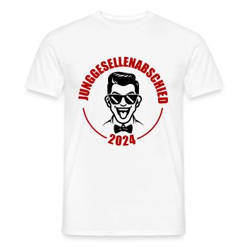 Junggesellenabschied 2024 - Männer T-Shirt - Weiß - Vorne - AI Model Male 178 dark (178cm)