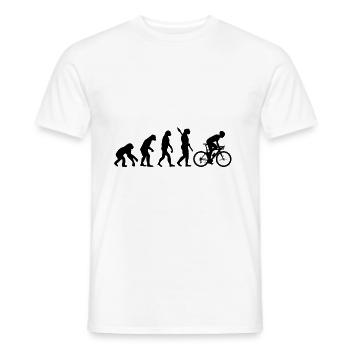 Evolution Vélo Développement Cyclisme Cyclisme - T-shirt homme - blanc - Devant - AI Model Male 178 dark (178cm)
