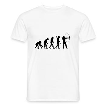 Evolution Sagittarius Archery bow and arrow - Men's T-Shirt - white - Front - AI Model Male 178 dark (178cm)