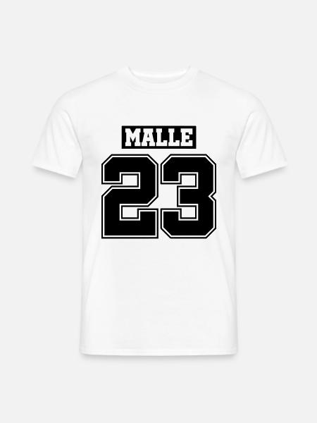 Malle 23 - Männer T-Shirt - Weiß