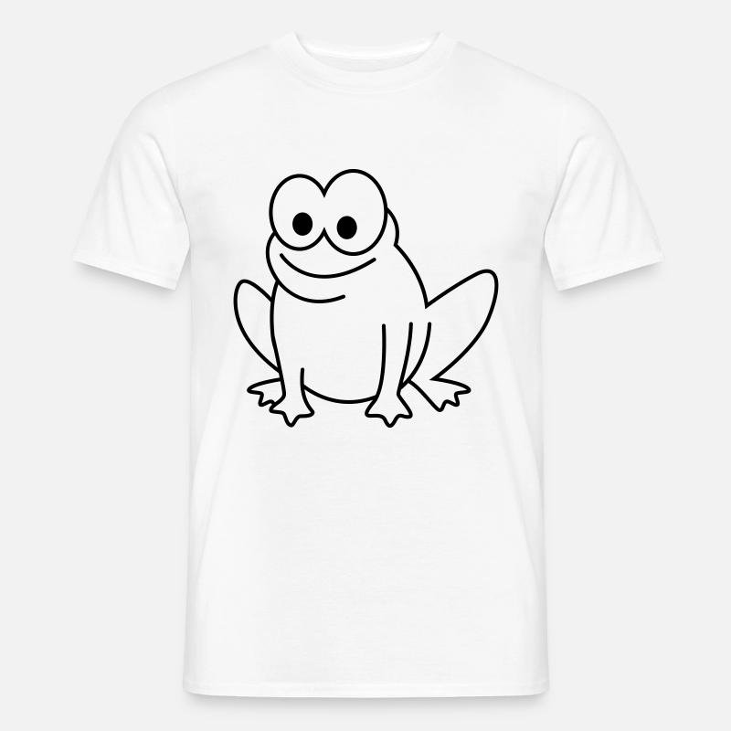 Frosch Comic Tier - Männer T-Shirt - Weiß