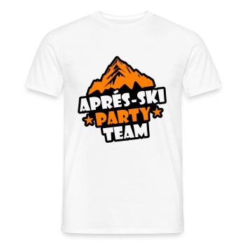 Apres Ski Party Team - Männer T-Shirt - Weiß - Vorne - AI Model Male 178 dark (178cm)