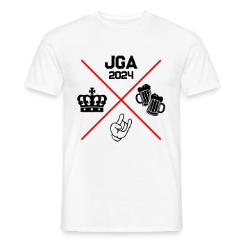 Bachelor Party 2024 Bachelor Party - Men's T-Shirt - white - Front - AI Model Male 178 dark (178cm)