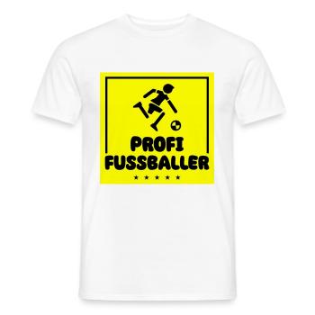 Football professionnel - T-shirt homme - blanc - Devant - AI Model Male 178 dark (178cm)