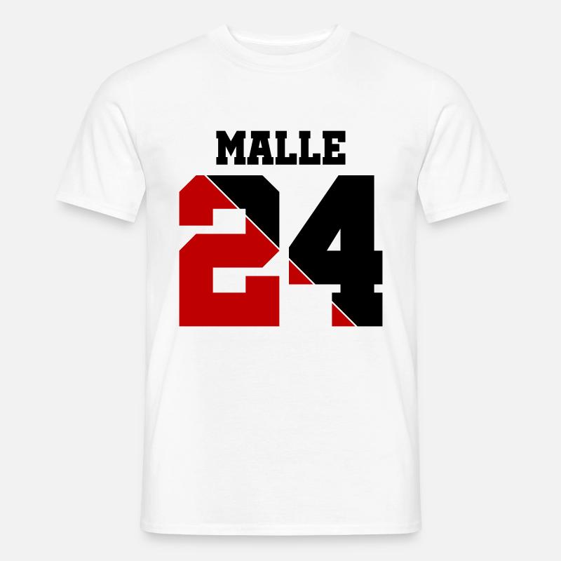 Malle 24 - Männer T-Shirt - Weiß