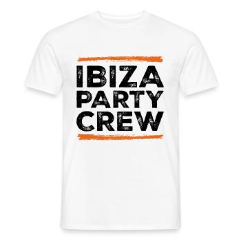 Ibiza Party Crew - Men's T-Shirt - white - Front - AI Model Male 178 dark (178cm)