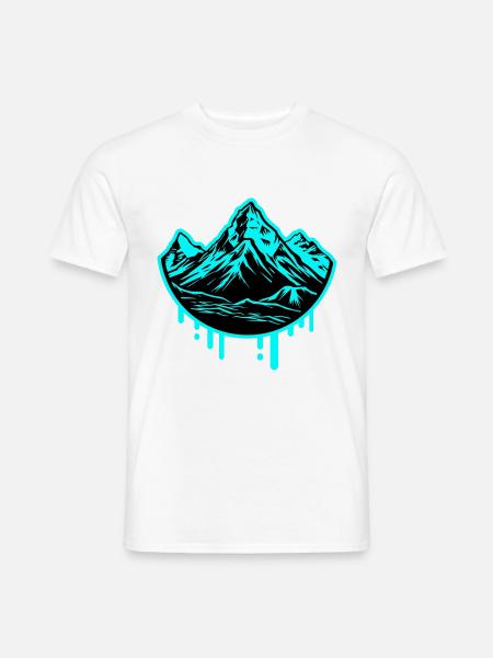 Berge Symbol Mountains - Men's T-Shirt - white