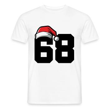 68 Numéro Noël - T-shirt homme - blanc - Devant - AI Model Male 178 dark (178cm)