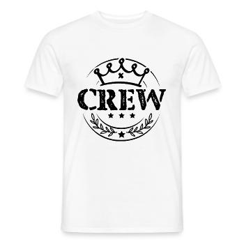 Équipage - T-shirt homme - blanc - Devant - AI Model Male 178 dark (178cm)