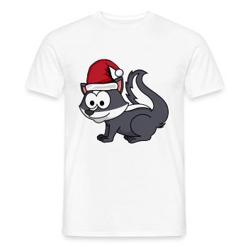 Stinker Comic Christmas - T-shirt homme - blanc - Devant - AI Model Male 178 dark (178cm)