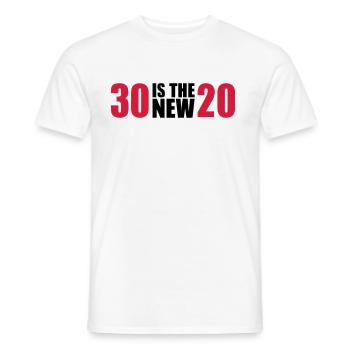 30 Birthday - Men's T-Shirt - white - Front - AI Model Male 178 dark (178cm)