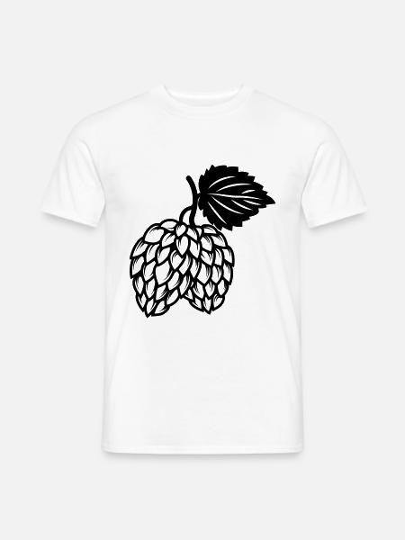 hops icon brewery - Men's T-Shirt - white